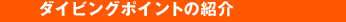 ダイビングポイントの紹介
